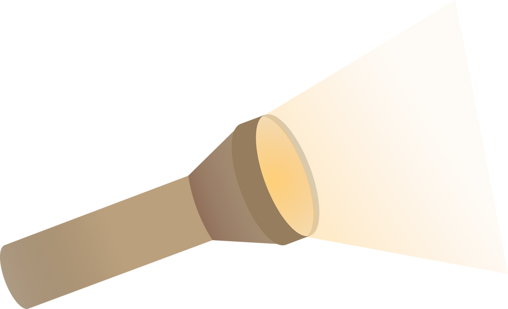 simple illustration of flashlight